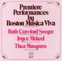 : Boston Musica Viva, CD