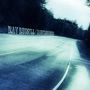 RAY RUSSELL / DANGEROUS BENDS. Eine leere Straße führt durch einen Wald.