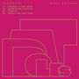 „Tadpoles Make Believe“, Trackliste: A1 Bronze Silver Iron, A2 Something Sparkly, B1 Vinous, B2 When Fire Was New; rosa Hintergrund.