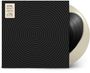 Text: "SYML INFINITY Black Vinyl on White Vinyl Features: 'DIM', 'Believer', 'For the First Time' on seven."
Schwarze, konzentrische Kreise.