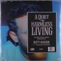 Text: "A Quiet and Harmless Living. The new studio album presented by Matt Maeson featuring Manchester Orchestra." Im Hintergrund unscharfes Gesicht.