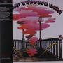 "Velvet Underground Loaded" geschwungener Text oben. Unten eine U-Bahn-Treppe mit rosa und orangefarbenen Rauchwolken.