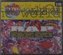 "The world of RAP" oben, Künstlerliste unten. Bunte Hintergrundillustration, 2 CD-Set.