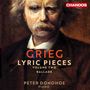 "GRIEG LYRICS PIECES VOLUME TWO BALLADE PETER DONOHOE PIANO" steht über einem Porträt eines älteren Mannes.