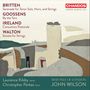 Texte: Britten, Goossens, Ireland, Walton. Laurence Kilsby tenor, Christopher Parkes horn, Sinfonia of London, John Wilson. Illustration aus geometrischen Formen.
