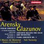 Anton Arensky: Violinkonzert op.54, CD