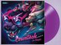 "Countach (for Giorgio)" in pinker Schrift, Illustration mit Tiger, Frau, Hund, Auto, LP in Magenta.