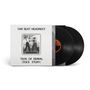 Text: "CAR SEAT HEADREST", "TEEN OF DENIAL (JOE'S STORY)". Zwei schwarze Vinylplatten, Schwarz-Weiß-Foto von zwei Personen.