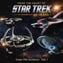 „FROM THE HEART OF STAR TREK - 60 YEARS - From The Archives – Vol. 1“. Verschiedene Raumschiffe im Weltraum.