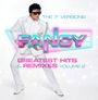 "The 7" Versions," "FANCY," "Greatest Hits & Remixes Volume 2." Jemand in weißem Anzug und Sonnenbrille posiert dynamisch.