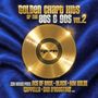 "Golden Chart Hits of the 80s & 90s Vol. 2. ZYX Music Pres. Ace of Base, Black, Kim Wilde, Cappella, Gigi D'Agostino." Goldene Schallplatte auf blauem Hintergrund.