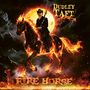 Die Texte "Dudley Taft" und "Fire Horse" in feuriger Schrift. Ein Mann auf einem flammenden Pferd vor Vollmond.