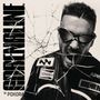 Text: "ADRENALINE", "M POKORA". Ein Mann in Lederjacke und Sonnenbrille brüllt, zersplittertes Glas vorne.