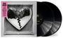 "Mark Ronson, Late Night Feelings," zwei schwarze Vinyl-Schallplatten, zerrissenes Disco-Glitzerspiegel-Herz in Kiste.