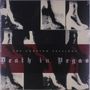Text: "The Contino Sessions, Death in Vegas". Schwarz-weißes Design mit Boots-Motiven in einem quadratischen Muster.