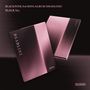 Text: "BLACKPINK 3rd MINI ALBUM [DEADLINE] BLACK Ver." und "DEADLINE". Zwei glänzende, schwarze und rosa Albumhüllen.