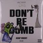 Texte: "A$AP ROCKY and Tim Burton presents DON’T BE DUMB. A$AP ROCKY AWGE."  
Illustration: Zwei stilisierte Figuren, eine mit Megafon.