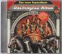 "Das neue Superalbum", "Dschinghis Khan”. Illustration: Krieger auf einem Streitwagen, umgeben von Menschen und Pferden.