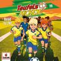 "Teufelskicker", "111", "Road to 26!". Illustration von Fußballspielern in gelben Trikots auf einem Feld. Europa-Logo unten.