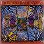 "The Boo Radleys", "Everything's Alright Forever". Buntes, abstraktes Design mit Lampenmotiv und geschwungenen Mustern.