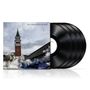 "Steve Hackett Genesis Revisited II". Illustration mit Turm in stürmischer Flut, mehrere schwarze Schallplatten.