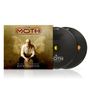 „The Moth“, „The War - Live in Groningen“, „Devin Townsend“. Ein Mann sitzt, im Hintergrund ein großes Mottenmotiv.