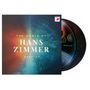 "The World of Hans Zimmer - Best Of". Ein Cover mit leuchtenden Farben und ein Schallplatten-Design mit Zahnrädern und Zahlen.
