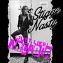 Text: "Stigge Nasty", "(Just Like) Arcadia", "Artist". Ein schwarz-weißes Foto einer Person in kreativer Pose.