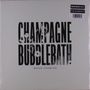 Die Wörter "CHAMPAGNE BUBBLEBATH" und "MIXTAPE: VOLUME ONE" stehen fett und groß auf weißem Hintergrund.