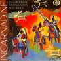 Text: "INCARNADINE", "JULIA KEEFE INDIGENOUS BIG BAND". Bunte Darstellung von Reitern und Tieren auf abstraktem Hintergrund.