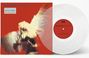 Text: „the jeremy days brand new toy“, „record store day special edition 10" crystal clear vinyl“. Verschwommenes Bild mit weißer Vinyl.