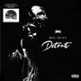 "Big Sean Detroit" in weißer Schrift auf schwarzem Hintergrund, links ein Schallplatten-Logo.