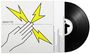 50KWTTS, eine stilisierte Hand gegen gelbe Blitze. Schallplatte sichtbar.