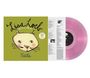 „Lisa Loeb“ und „Feel What U Feel“. Zeichnung einer Katze auf grünem Hintergrund. Rosafarbene Vinyl-Schallplatte.