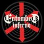 „Entombed Inferno“ steht in gotischer Schrift vor einem roten Pfeilkreis auf schwarzem Hintergrund.