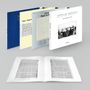 "STEVE REICH Recordings on ECM." Fünf Schallplattenhüllen, helles und farbiges Design, teils mit Notenblättern.