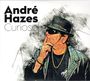 "Curiosa. André Hazes. Illustration eines Mannes mit Hut, Sonnenbrille und Goldkette, in nachdenklicher Pose."