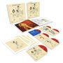 "The Who by Numbers" Deluxe Ausgabe, enthält CDs mit illustrierten Covern und ein offenes Buch mit Konzertfoto.