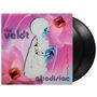 "The Veldt" und "Afrodisiac" in stylisierter Schrift auf einem pinken Hintergrund mit Blumen und einer blau getönten Silhouette.