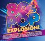 "80s POP EXPLOSION! THE DECADES' GREATEST POP: VOLUME ONE: 1980-1984." Bunte, dynamische Schrift mit Farbspritzern.
