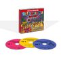 "Ballermann Hits Party 2023" steht auf dem CD-Cover. Drei bunte CDs in einer Hülle mit Party-Illustration.