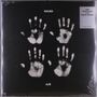 "Kaleo", "10th Anniversary 2-LP Deluxe Edition", "A/B". Vier weiße Handabdrücke auf schwarzem Hintergrund.