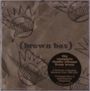 Text: "(brown box)", "the complete studio albums from ween". Illustration von lächelnden, krönchenartigen Gesichtern.