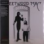 Text links: Details über Vinyl-Edition. Oben: "FLEETWOOD MAC". Schwarz-weiße Szene mit einem stehenden Mann mit Stock und einem knienden Mann.
