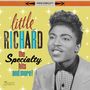 "High Fidelity Recording; little RICHARD; the Specialty hits and more! Portrait von einem lächelnden Mann in Anzug."