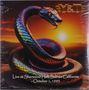 "Live at Sherwood Hall, Salinas California - October 1, 1983." Logo: "Y&T". Bunte Schlange vor Sonnenuntergang.