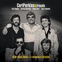 Text oben: "Carl Perkins & friends". Darunter fünf Männer in Schwarz-Weiß-Porträt, fröhlich posierend.