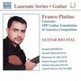 : Franco Platino - Guitar Recital, CD
