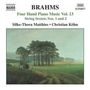 Johannes Brahms: Klaviermusik zu 4 Händen Vol.13, CD