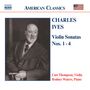 Charles Ives: Sonaten für Violine & Klavier Nr.1-4, CD